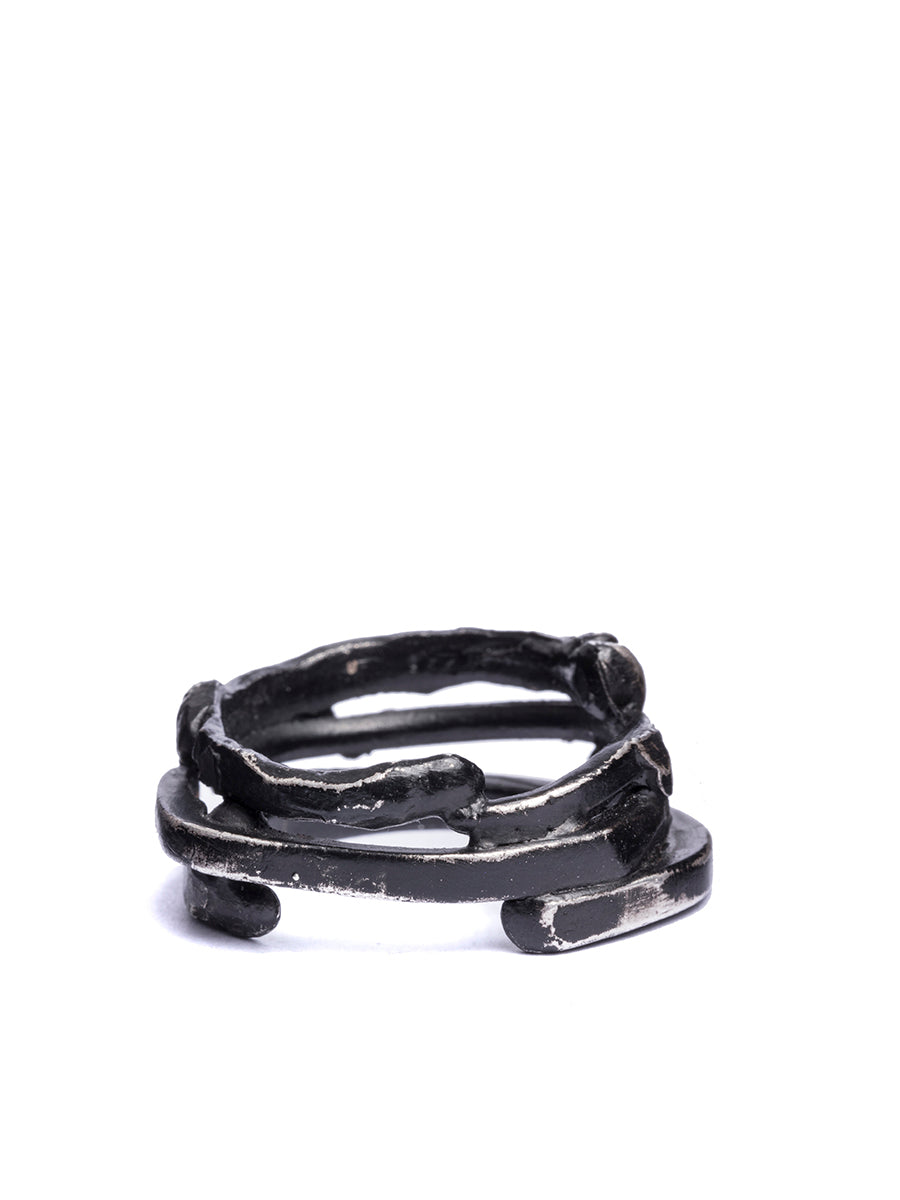 LEON LOUIS Men's Silver Ring - Multiple Sizes Available