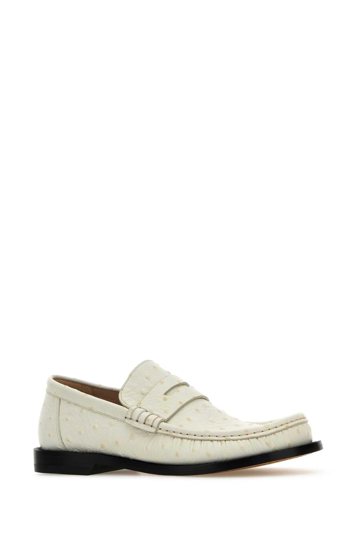 LOEWE Elegant Leather Campo Loafers for Women