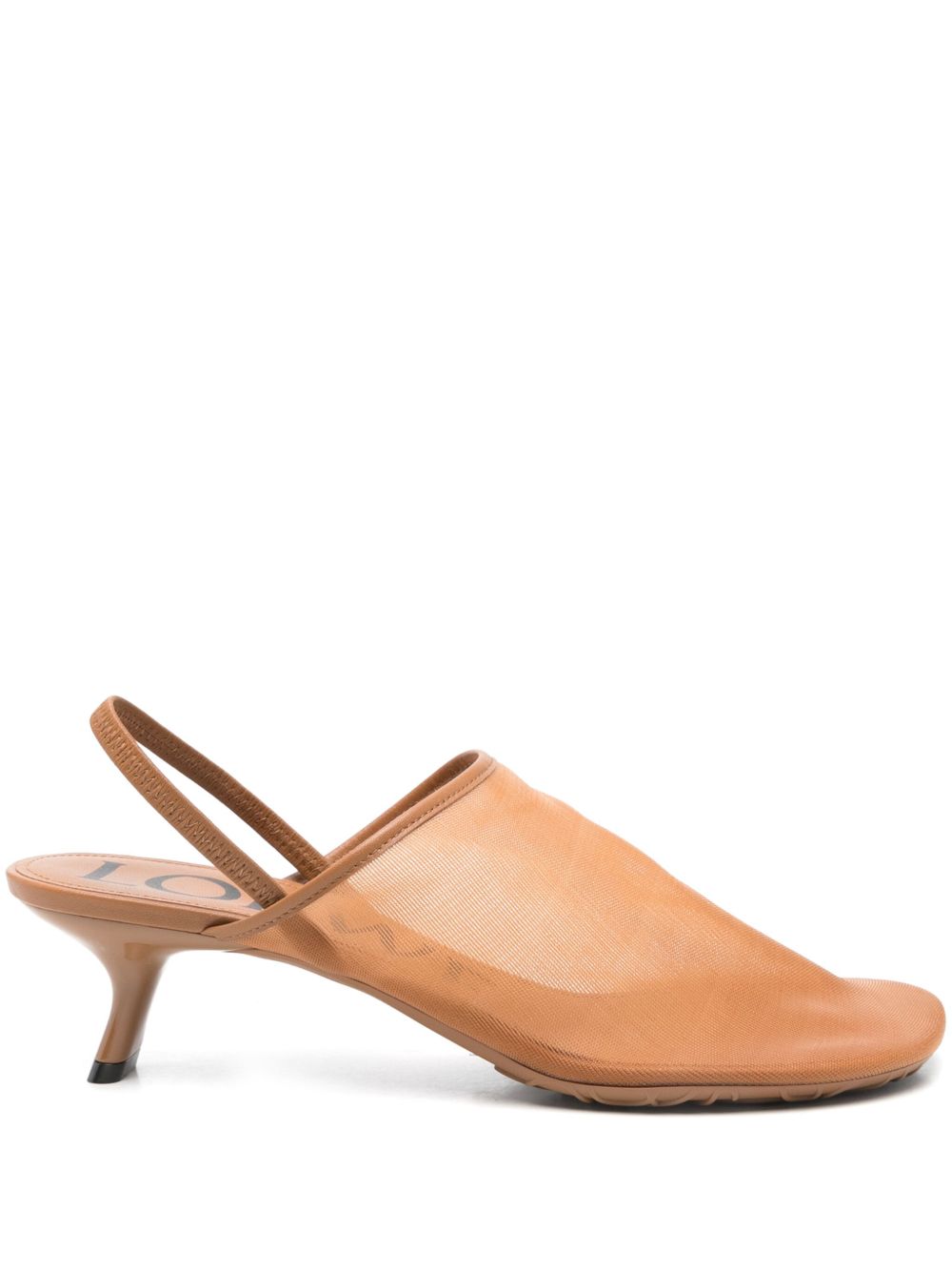LOEWE Women’s Slip-On Slingback Sandals with Kitten Heel
