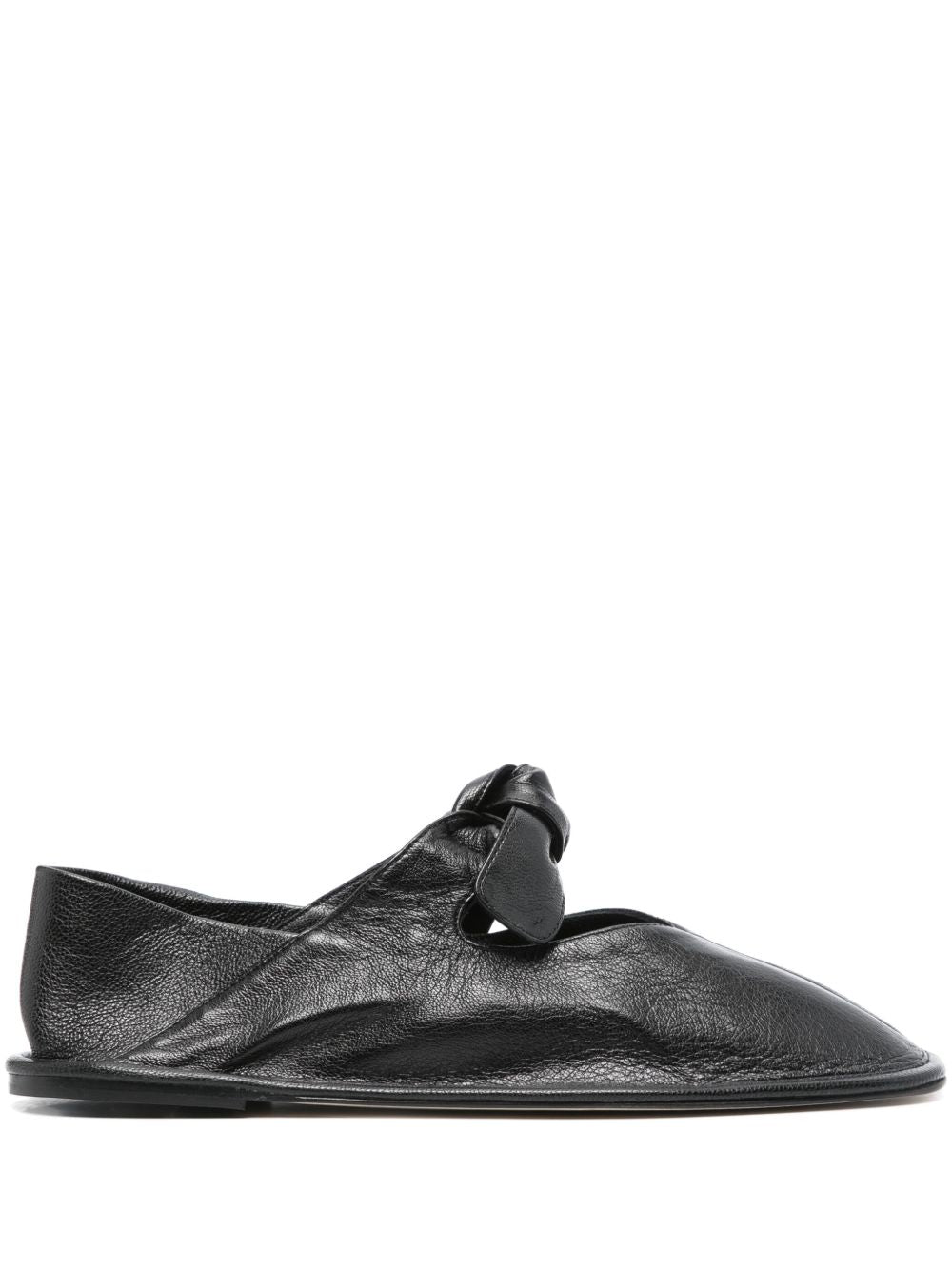 HEREU Leather Ballerina Flats
