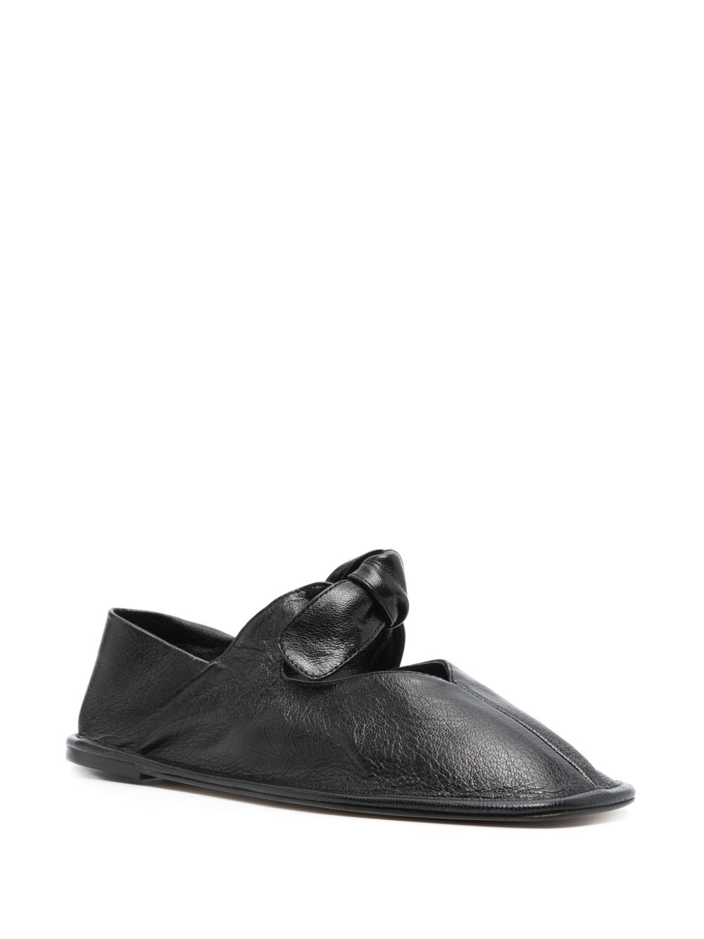 HEREU Leather Ballerina Flats