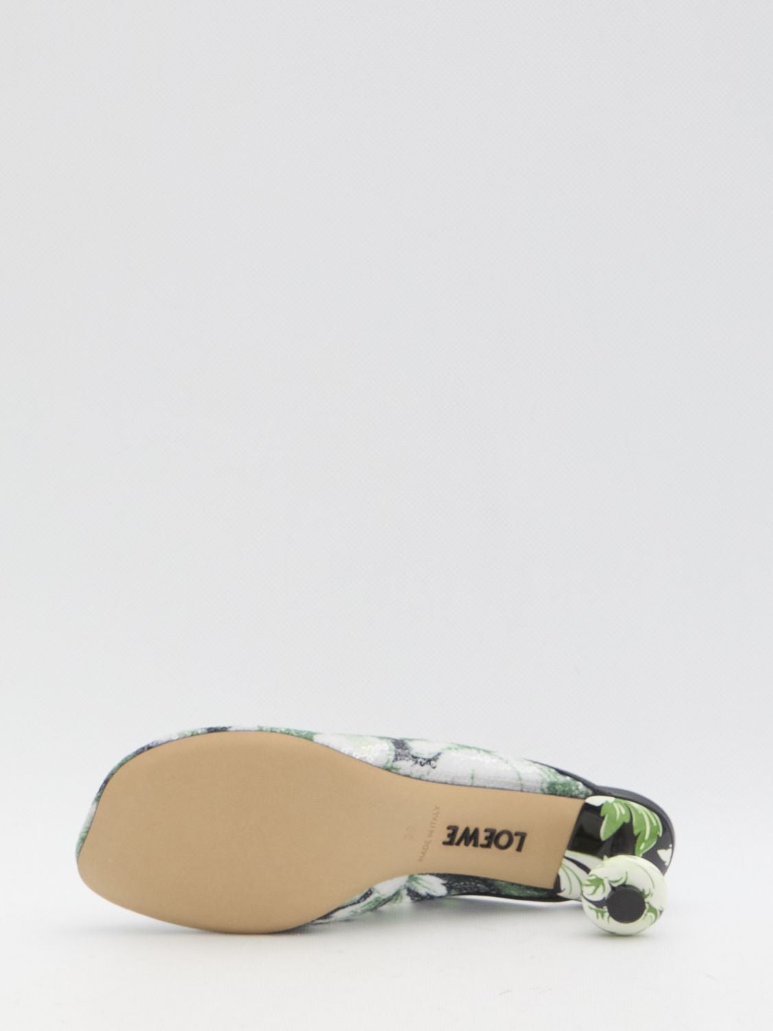 LOEWE Petal-Toe Sequin Flat with Dust Handbag - 4.5cm Heel