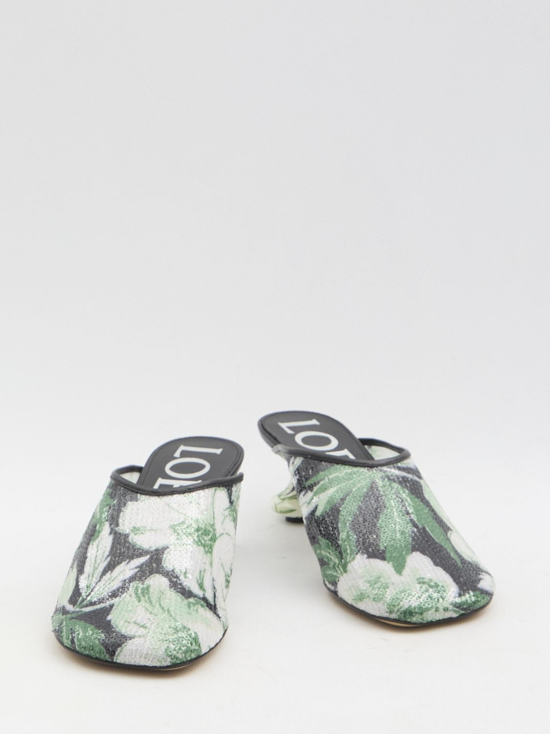 LOEWE Petal-Toe Sequin Flat with Dust Handbag - 4.5cm Heel