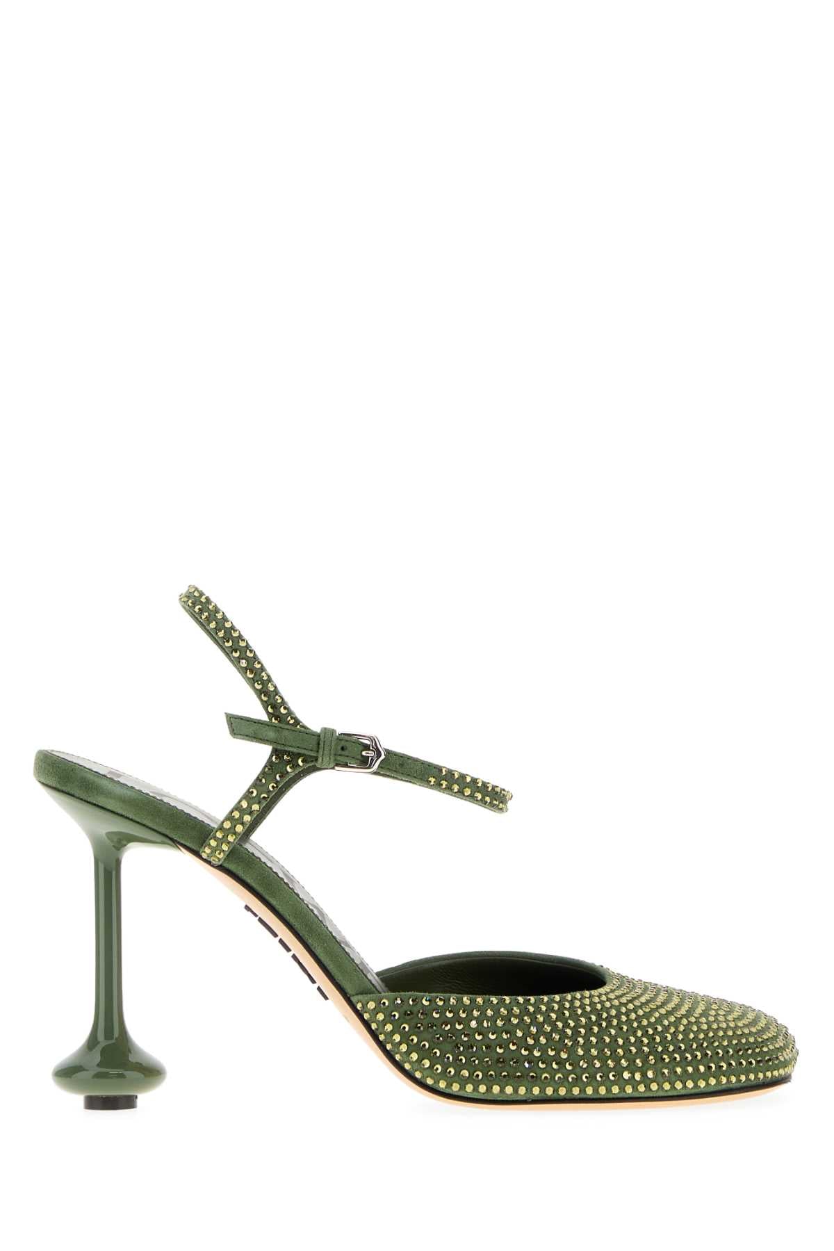LOEWE Embellishment Suede Toy Pumps 90