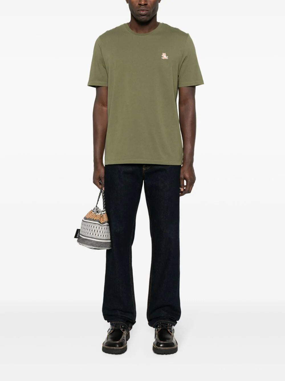 MAISON KITSUNÉ Chillax Fox Patch T-Shirt - Men's Mini