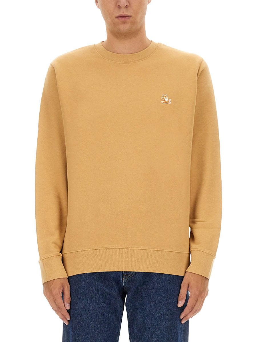 MAISON KITSUNÉ Logo Patch Sweatshirt for Men - Size 50