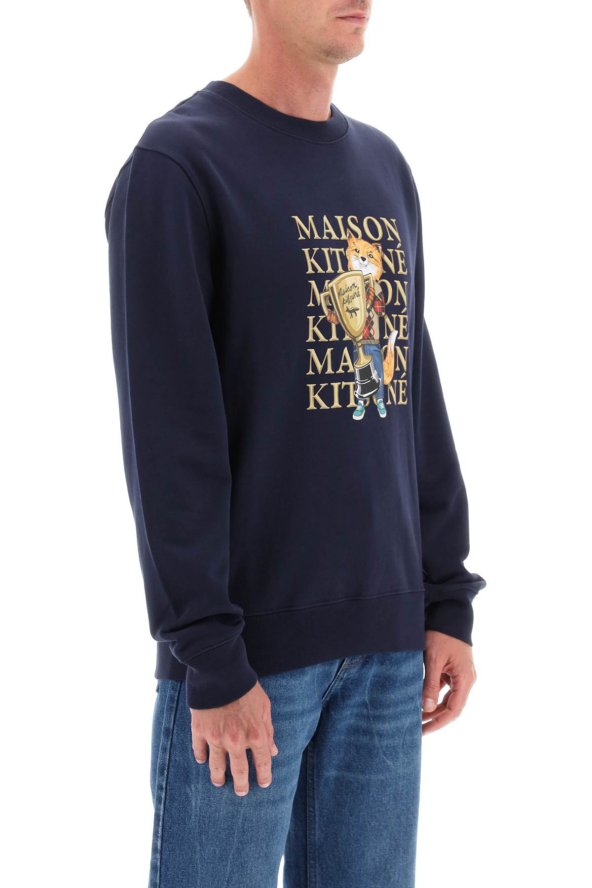 MAISON KITSUNÉ Printed Cotton Sweatshirt for Men