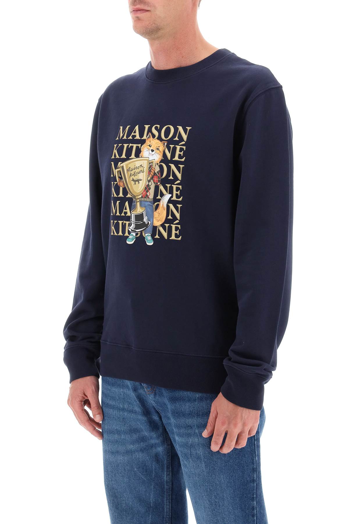 MAISON KITSUNÉ Printed Cotton Sweatshirt for Men