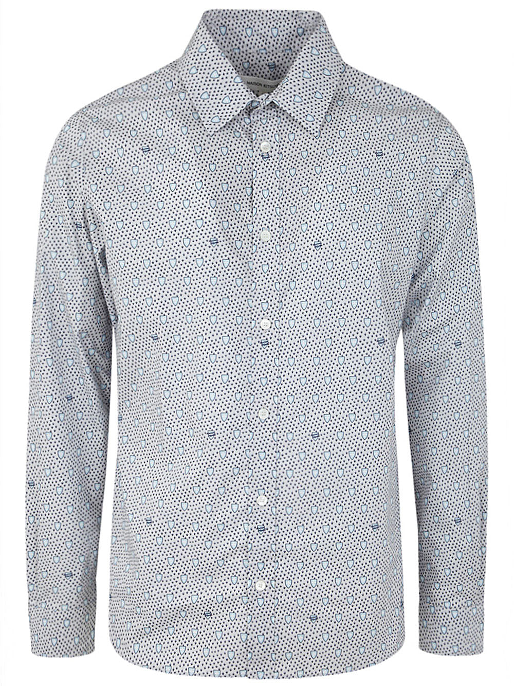 MAISON KITSUNÉ Classic Shield Printed Cotton Shirt for Men