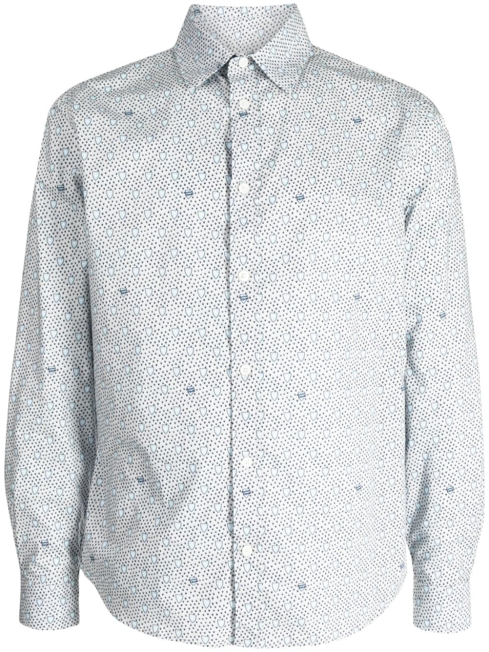 MAISON KITSUNÉ Classic Shield Printed Cotton Shirt for Men