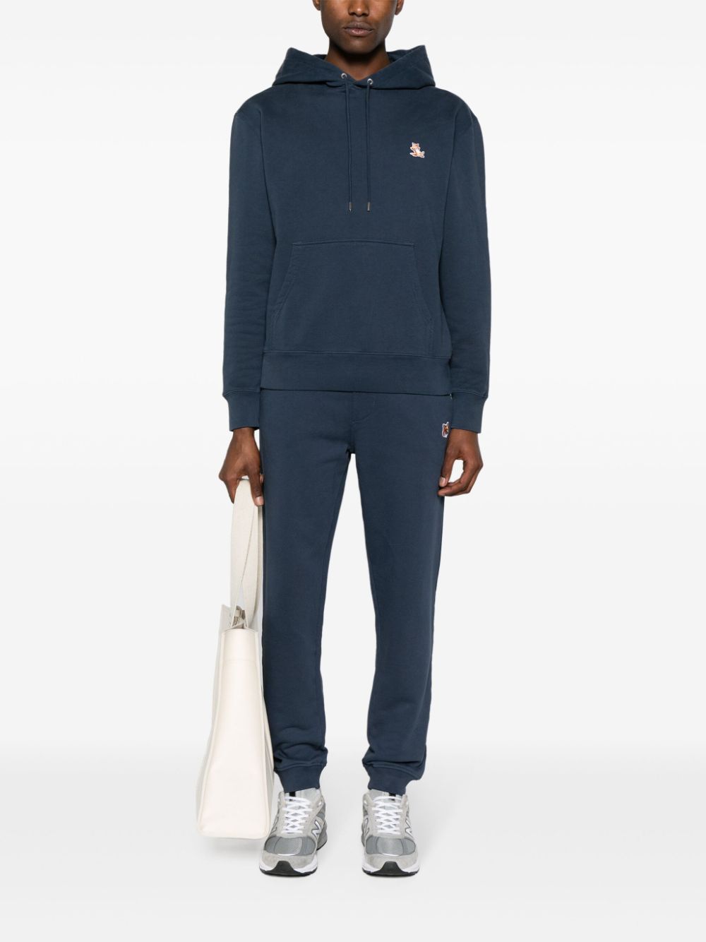 MAISON KITSUNÉ Chillax Patch Cotton Hoodie for Men