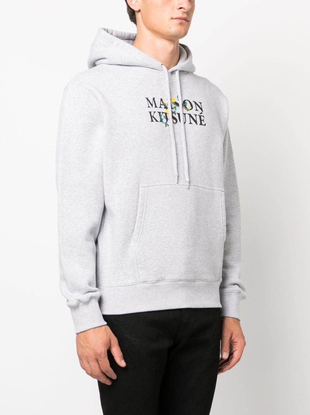 MAISON KITSUNÉ Logo Print Cotton Hoodie for Men - FW23