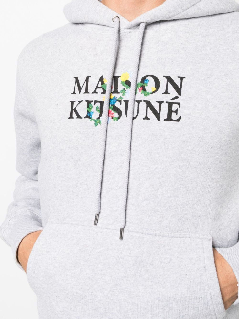 MAISON KITSUNÉ Logo Print Cotton Hoodie for Men - FW23
