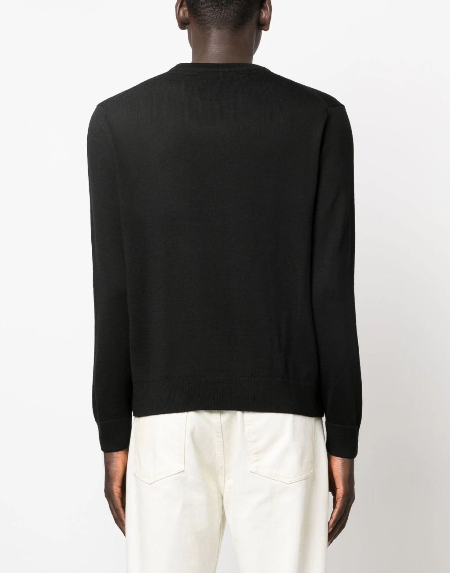 MAISON KITSUNÉ Fox Logo Patch Sweater - Men's Long Sleeve