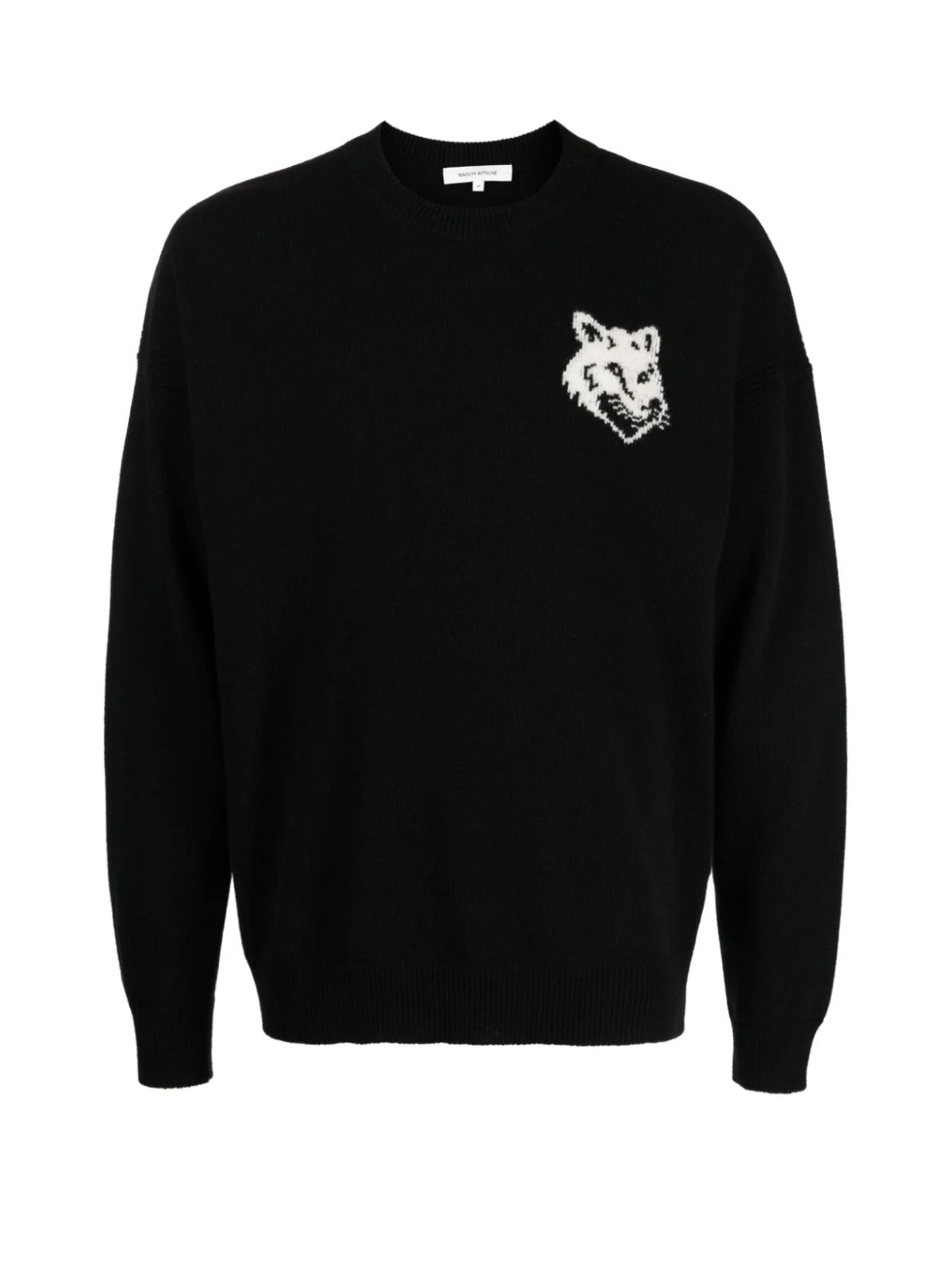 MAISON KITSUNÉ Fox Head Intarsia Logo Sweater - FW24
