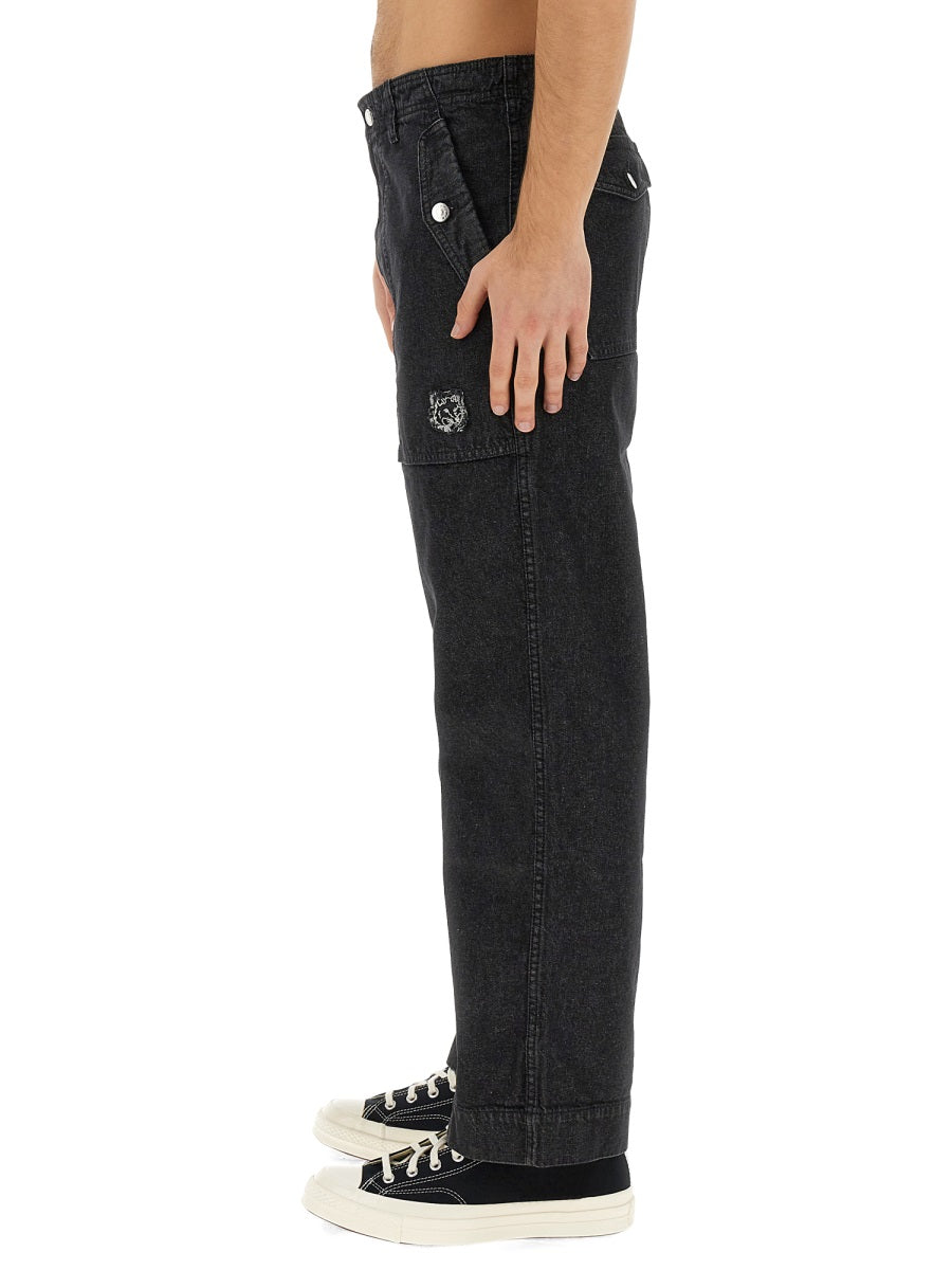 MAISON KITSUNÉ Regular Fit Workwear Jeans - Size 31