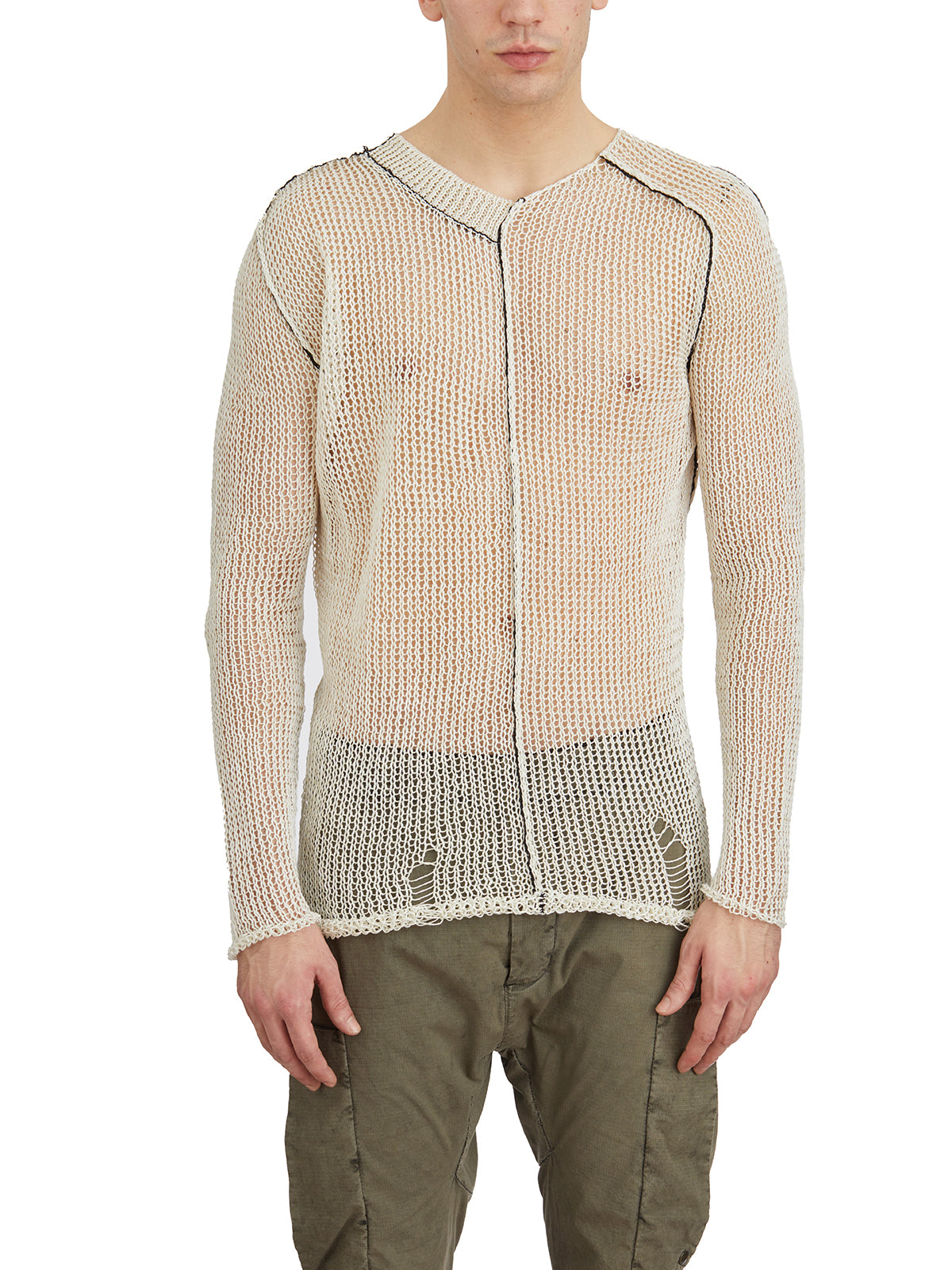 MASNADA Crew Neck Linen Sweater - Size M