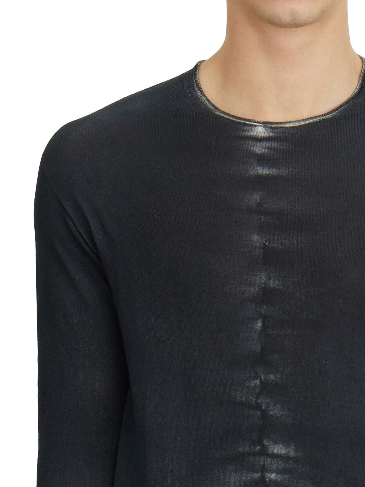 MD75 Men's Crew Neck Tie Dye Cotton Sweater - Size M