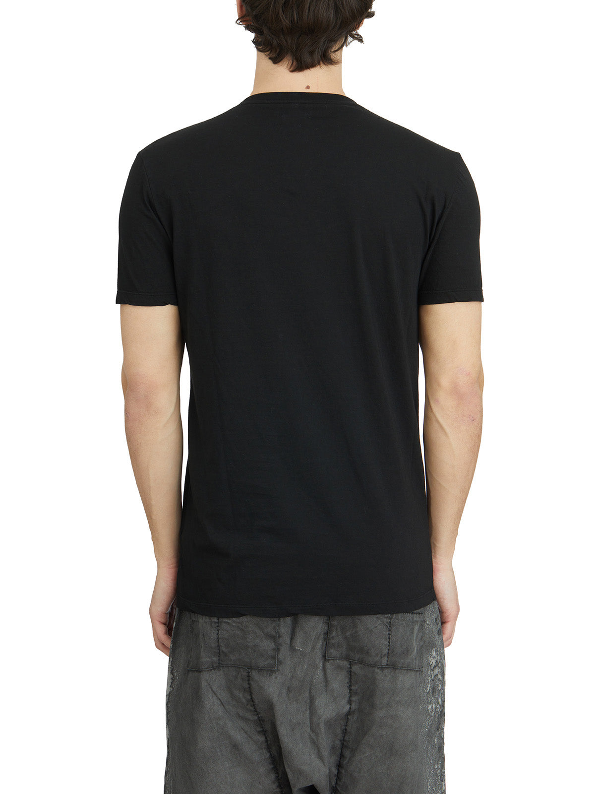 MD75 Slim Fit Crew Neck Cotton T-Shirt with Skull Print - Size M