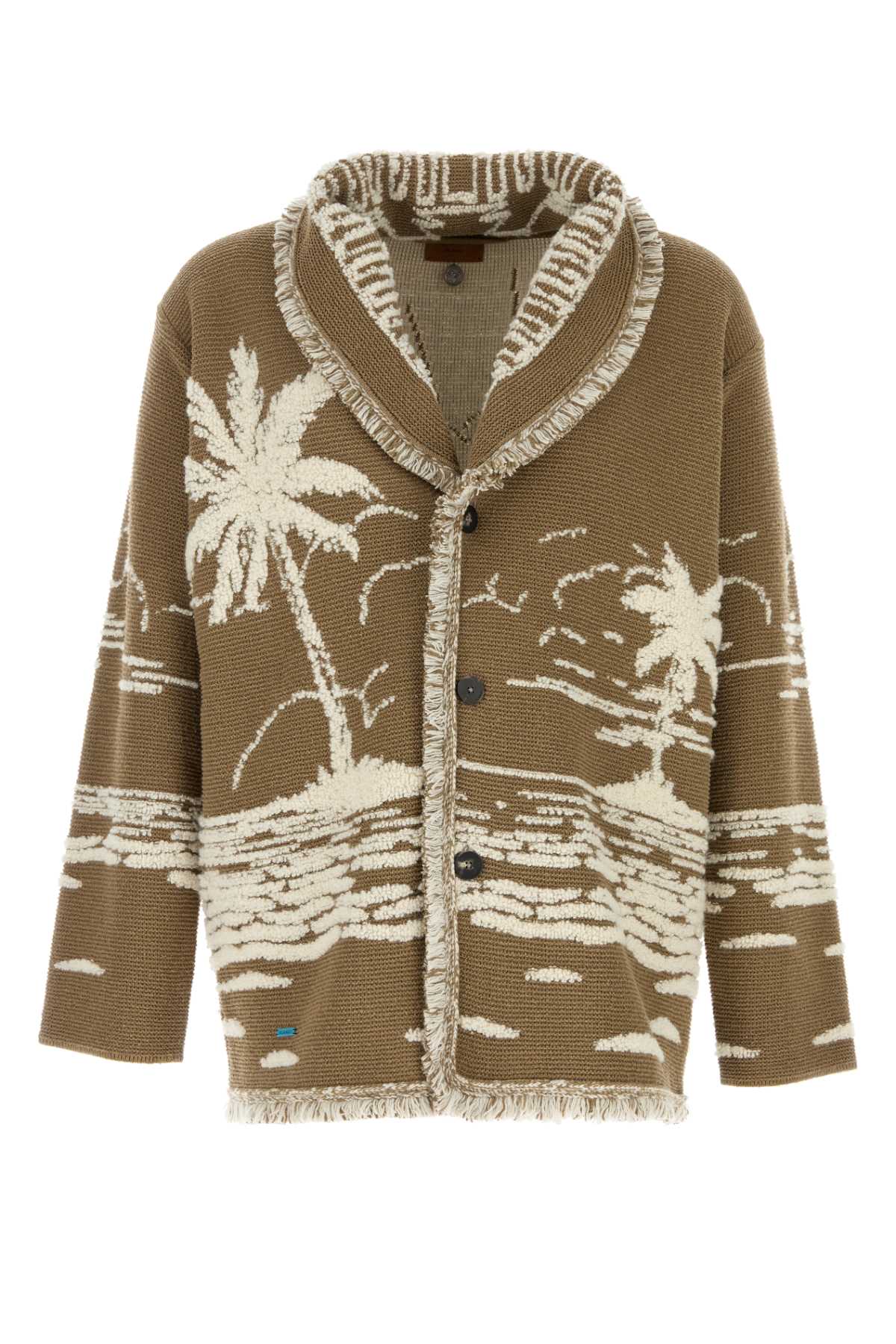 ALANUI Embroidered Silk Blend Cardigan for Men