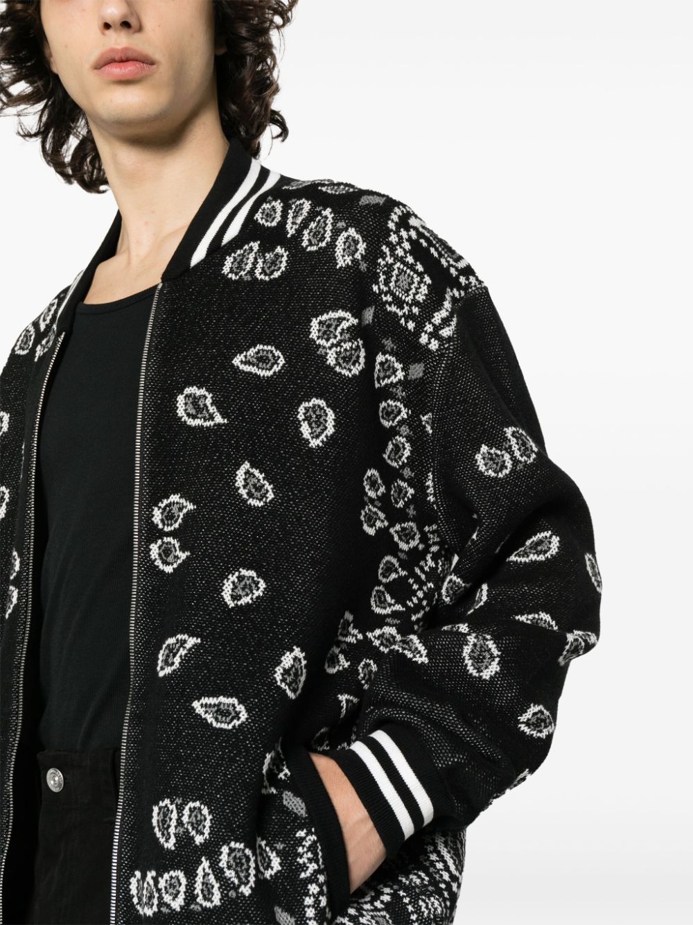 ALANUI Bandana Print Cotton Bomber Jacket