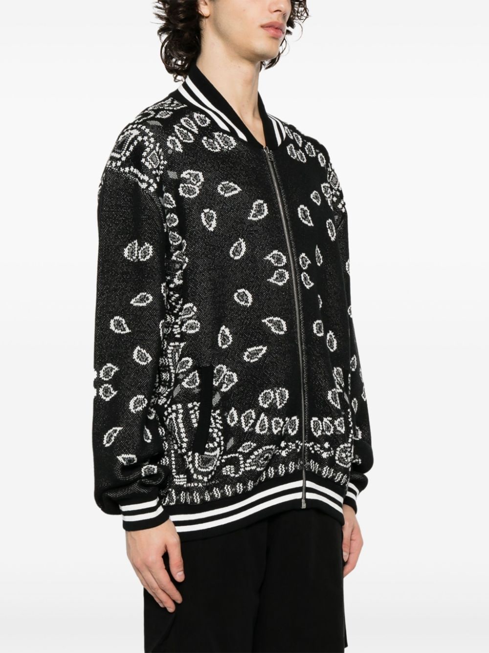 ALANUI Bandana Print Cotton Bomber Jacket
