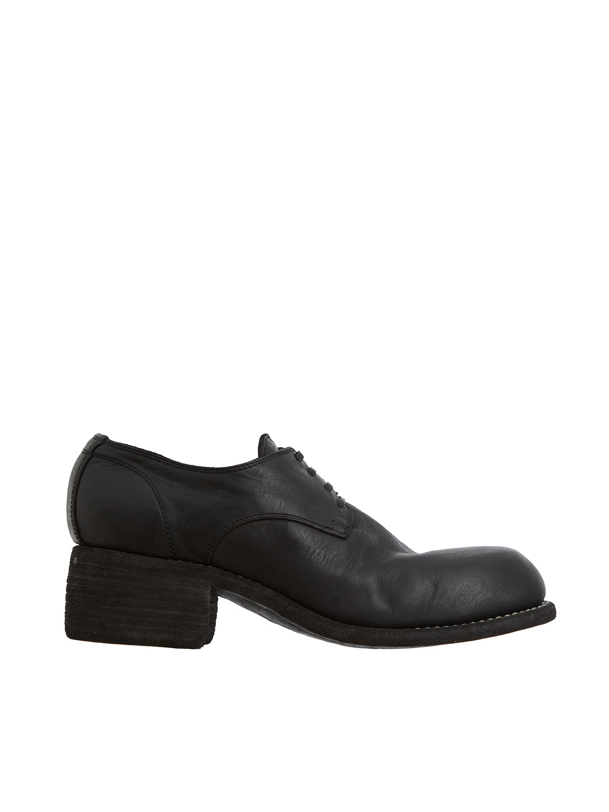 GUIDI Leather Laced Shoe for Women