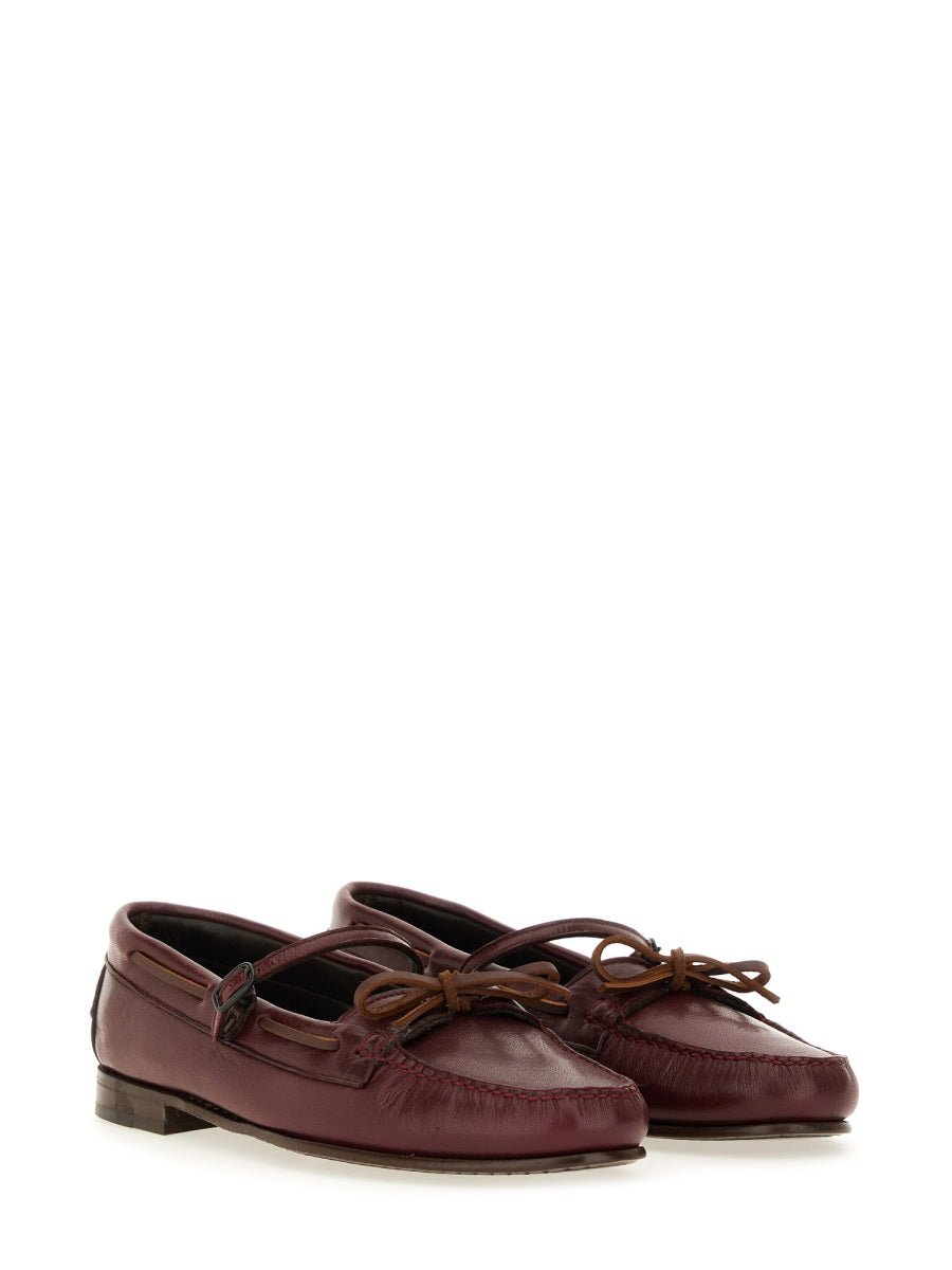 HEREU Luxe Lambskin Moccasin Mary Jane for Women