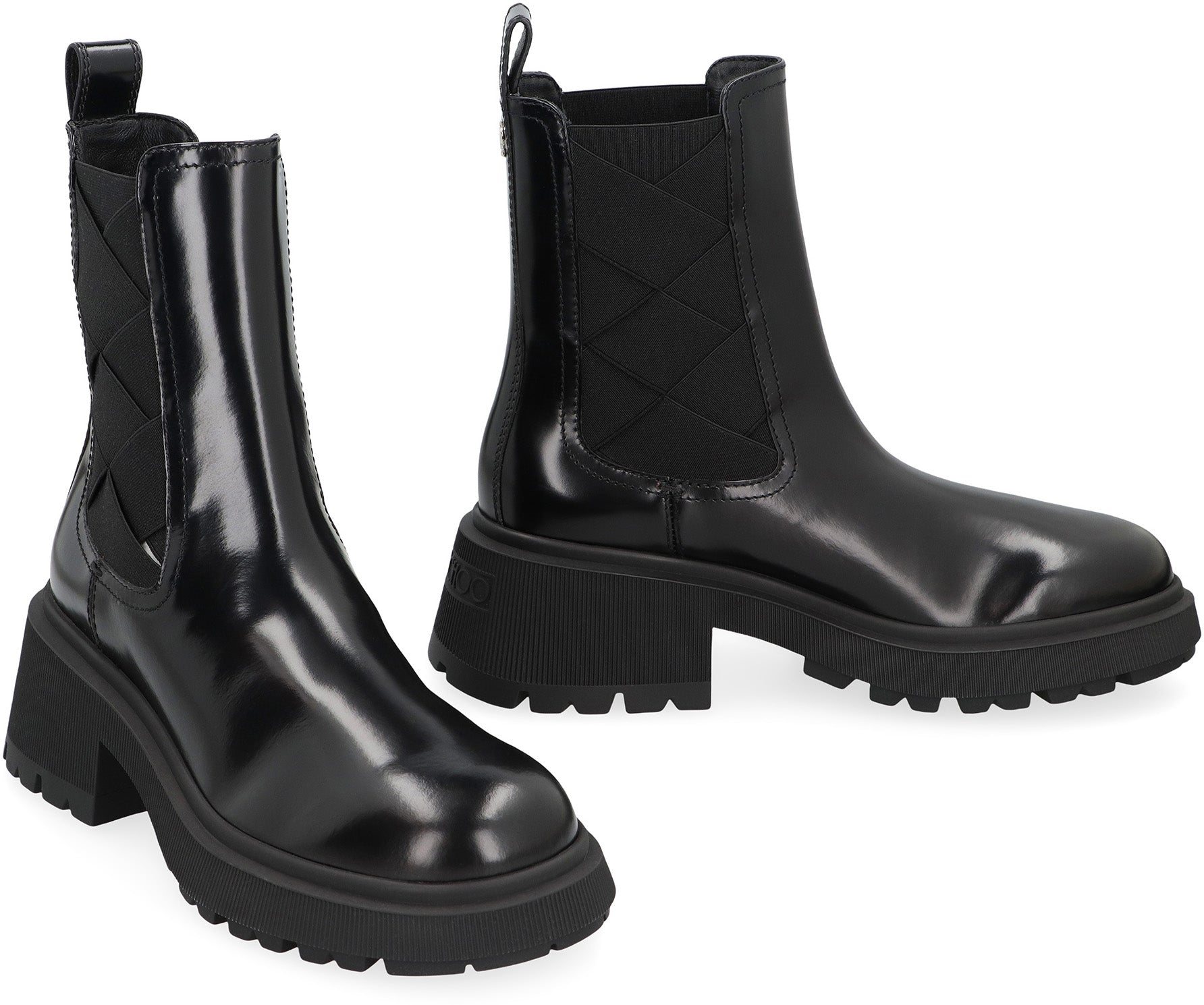 JIMMY CHOO Elegant Leather Ankle Boots