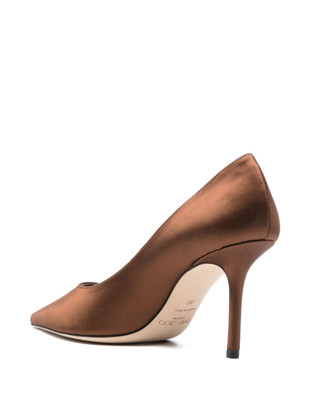 JIMMY CHOO Pointed Toe 85mm Heel Leather Pumps
