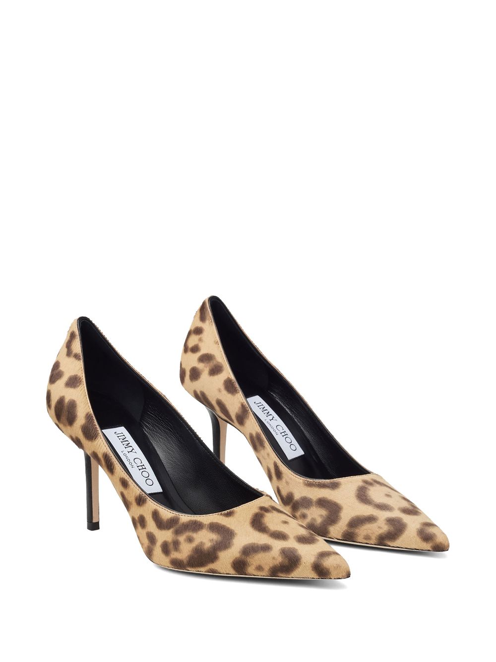 JIMMY CHOO Leopard Print Stiletto Pumps - 85MM Heel