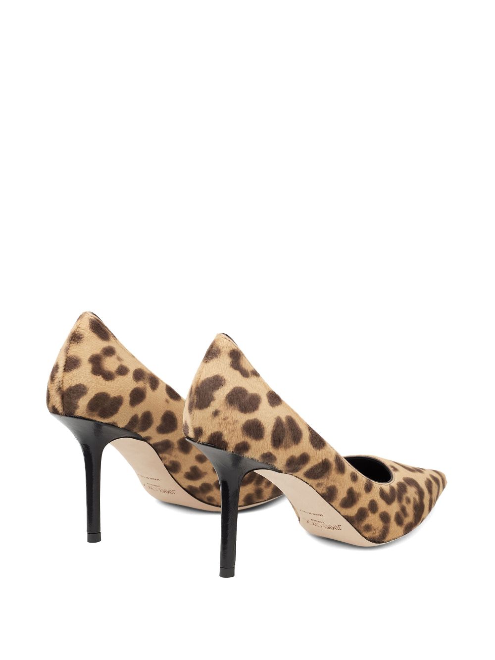 JIMMY CHOO Leopard Print Stiletto Pumps - 85MM Heel