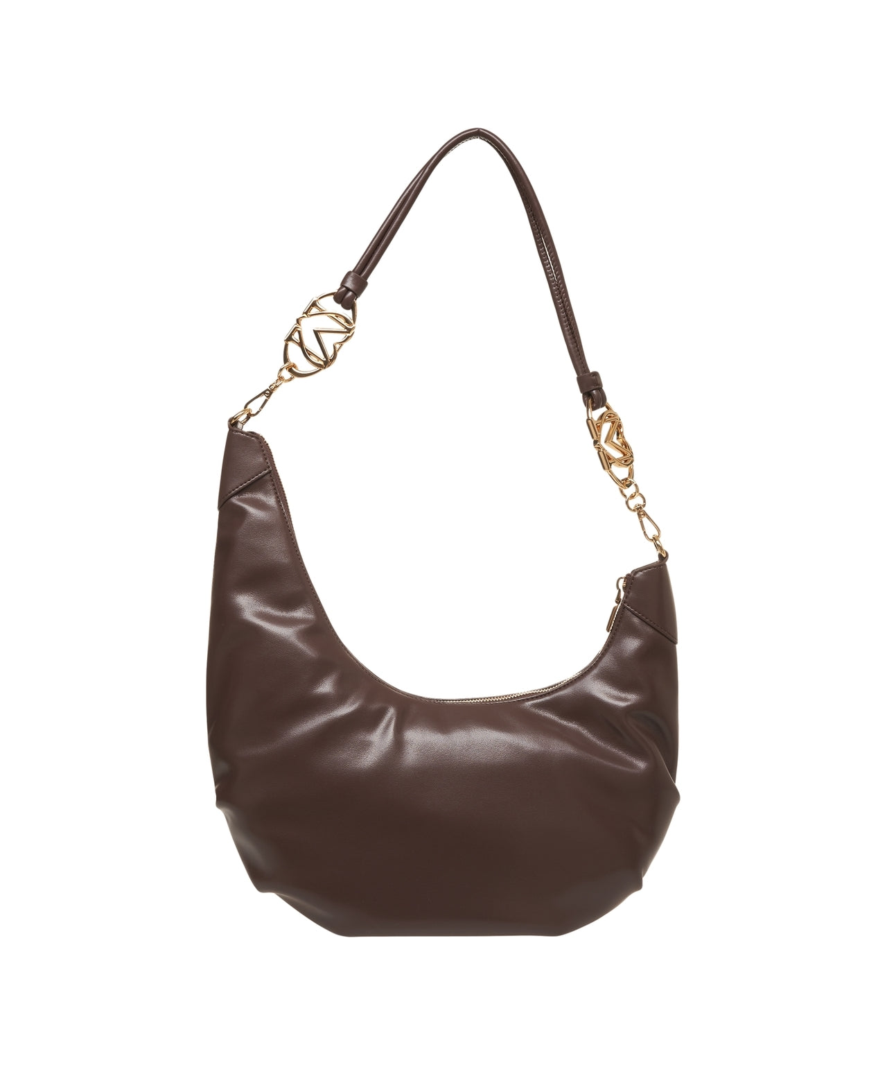 LOVE MOSCHINO Elegant Mini Crescent Handbag with Logo Detail