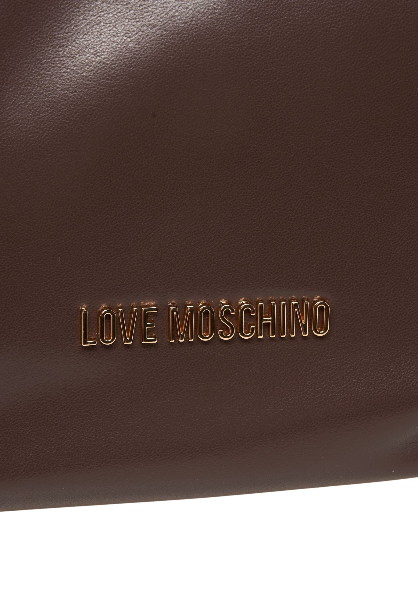 LOVE MOSCHINO Elegant Mini Crescent Handbag with Logo Detail