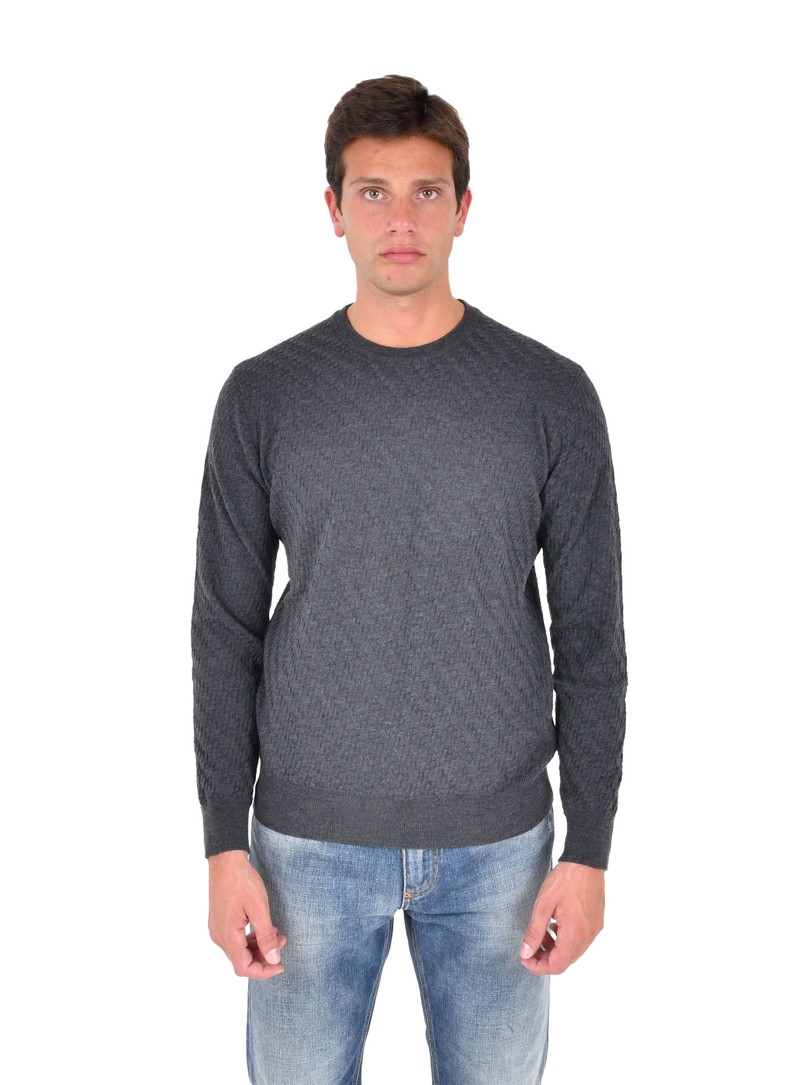 LOW BRAND Crew Neck Sweater for Men - Stylish and Comfortable