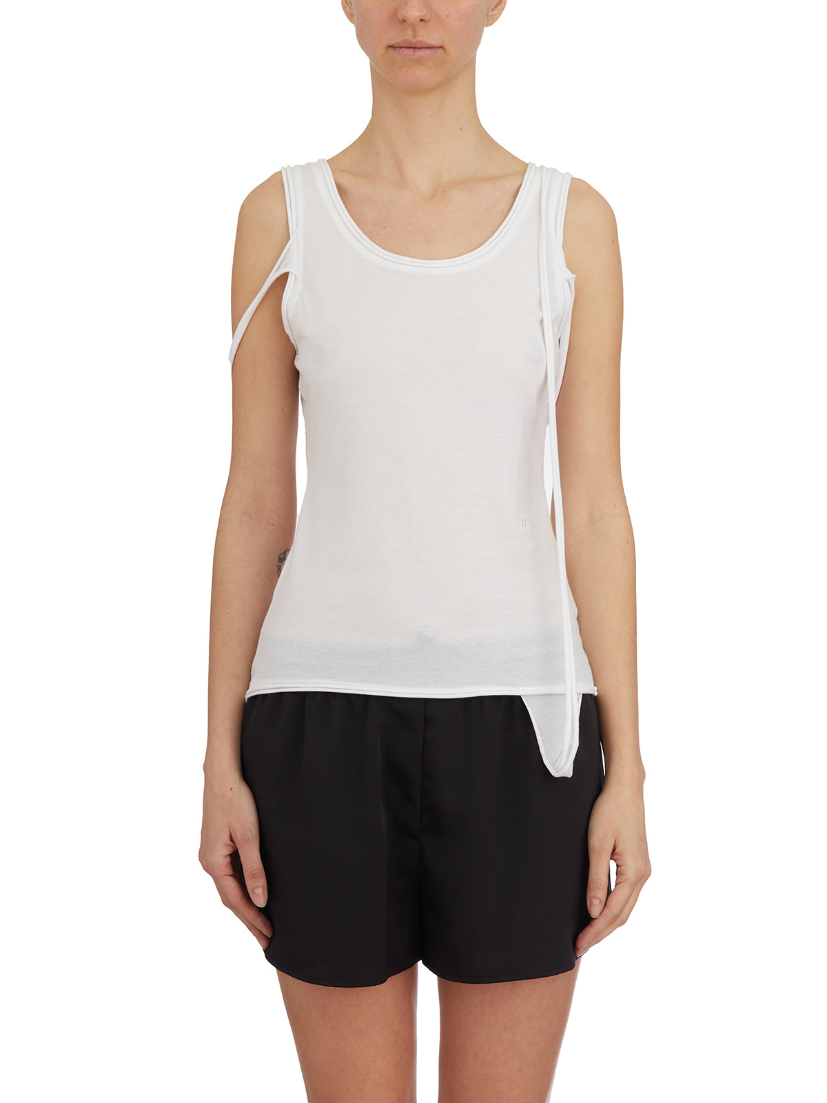 HELMUT LANG Slim Fit Tank Top with Straps - Size S
