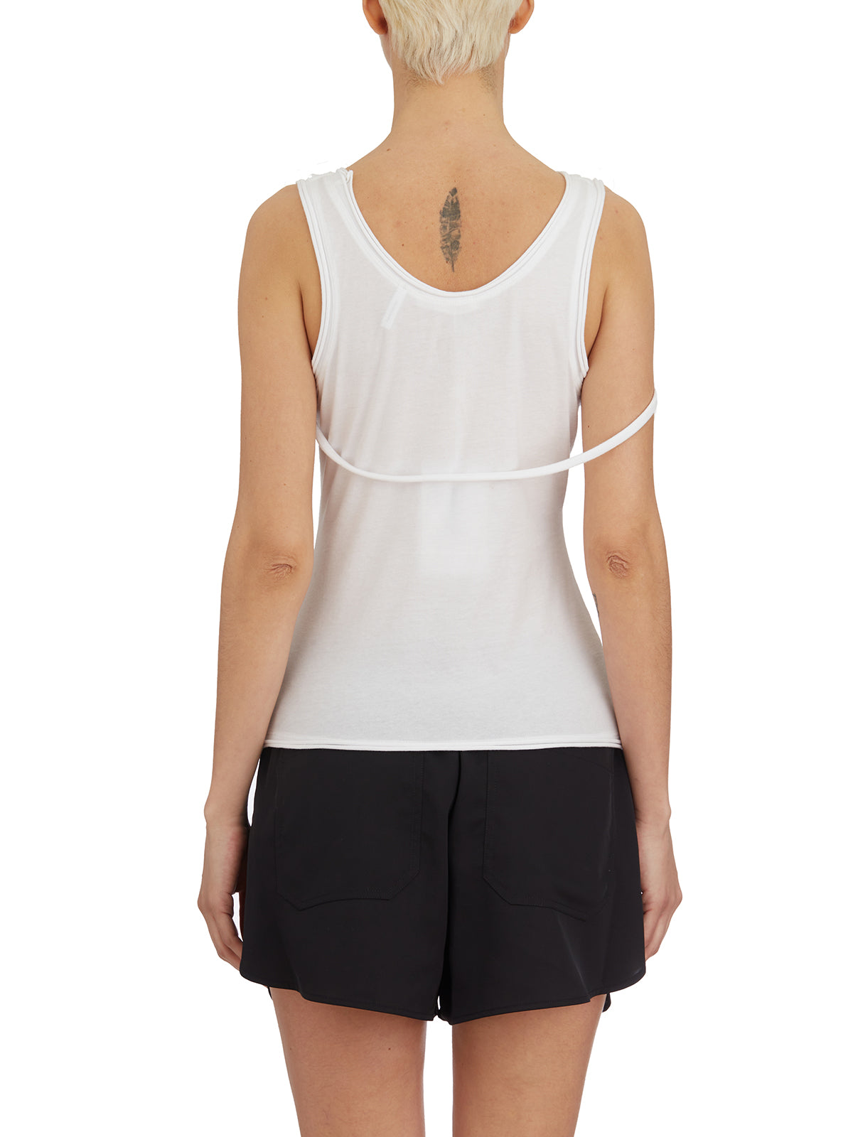 HELMUT LANG Slim Fit Tank Top with Straps - Size S