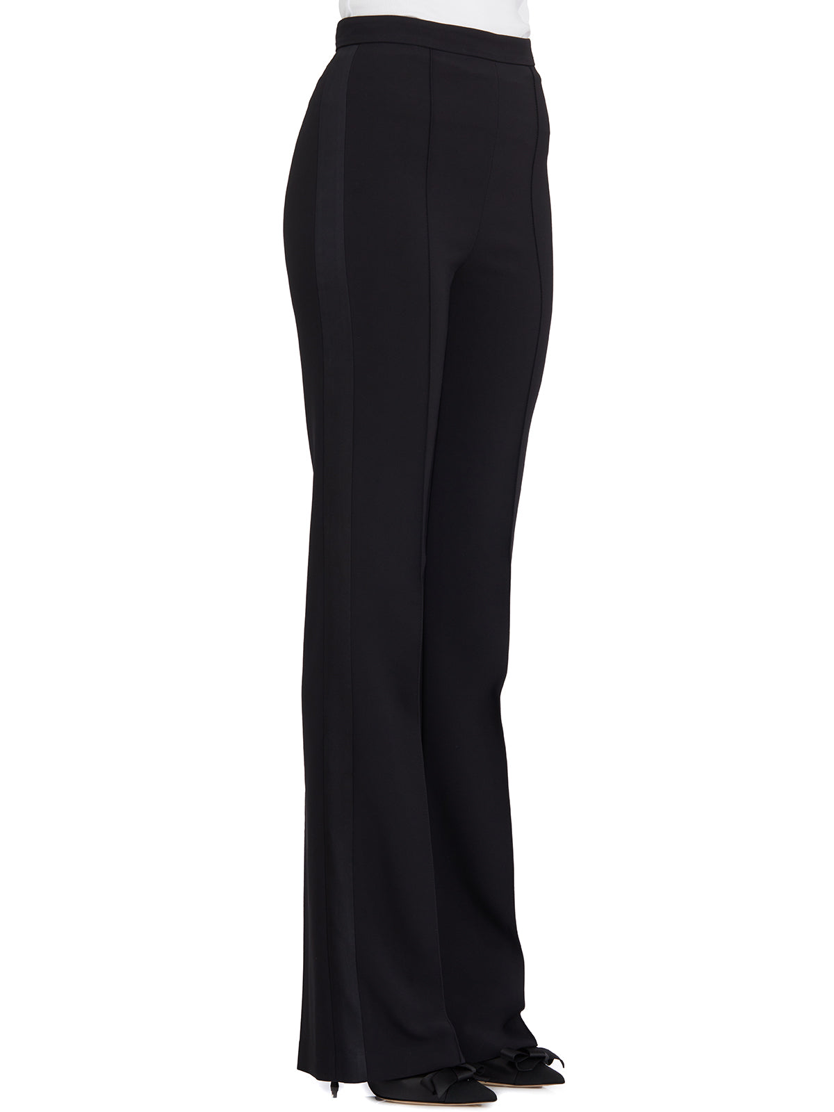 ELISABETTA FRANCHI Chic Crepe Palazzo Pants - Size 40