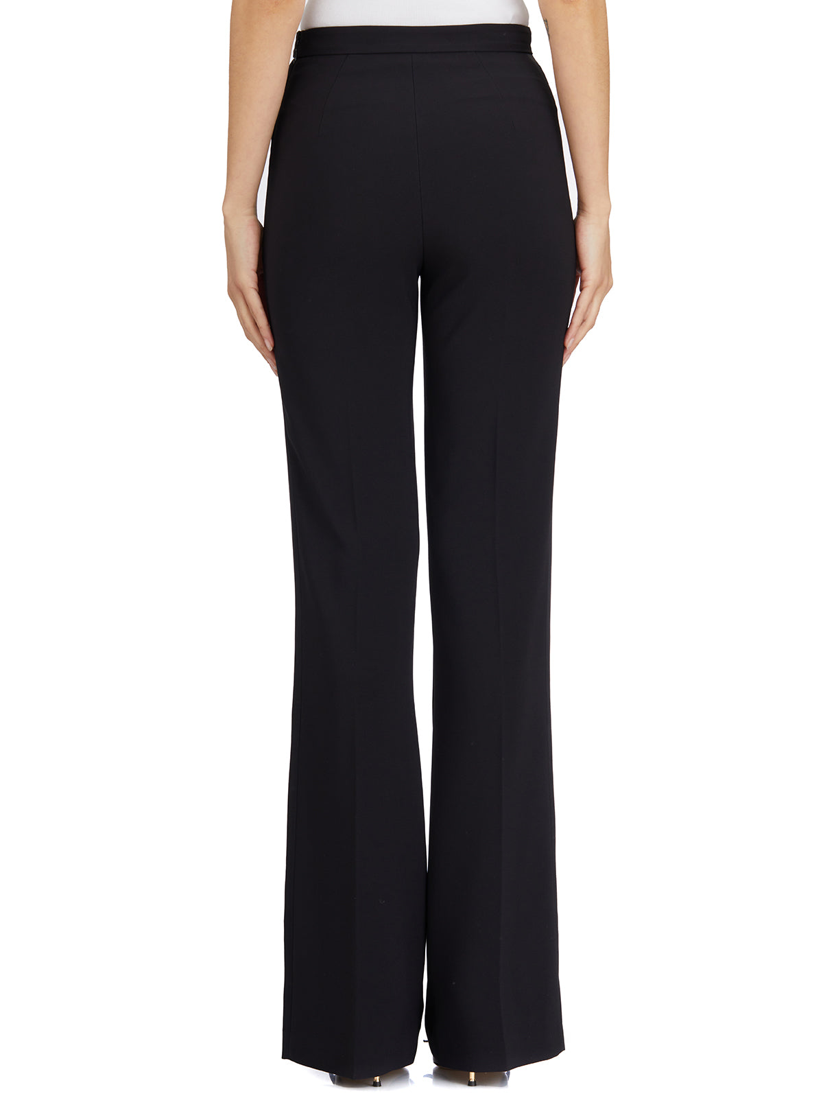 ELISABETTA FRANCHI Chic Crepe Palazzo Pants - Size 40