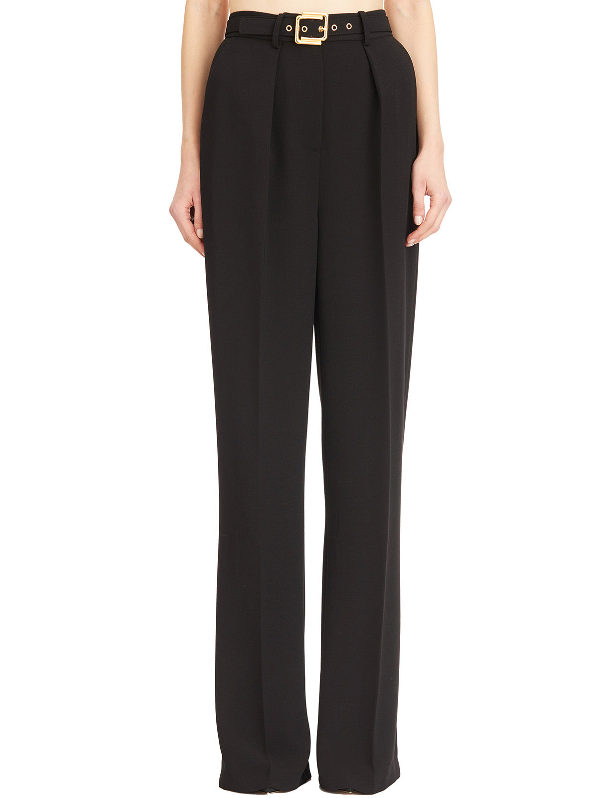 ELISABETTA FRANCHI Tailored Trousers with Belt - Size 40