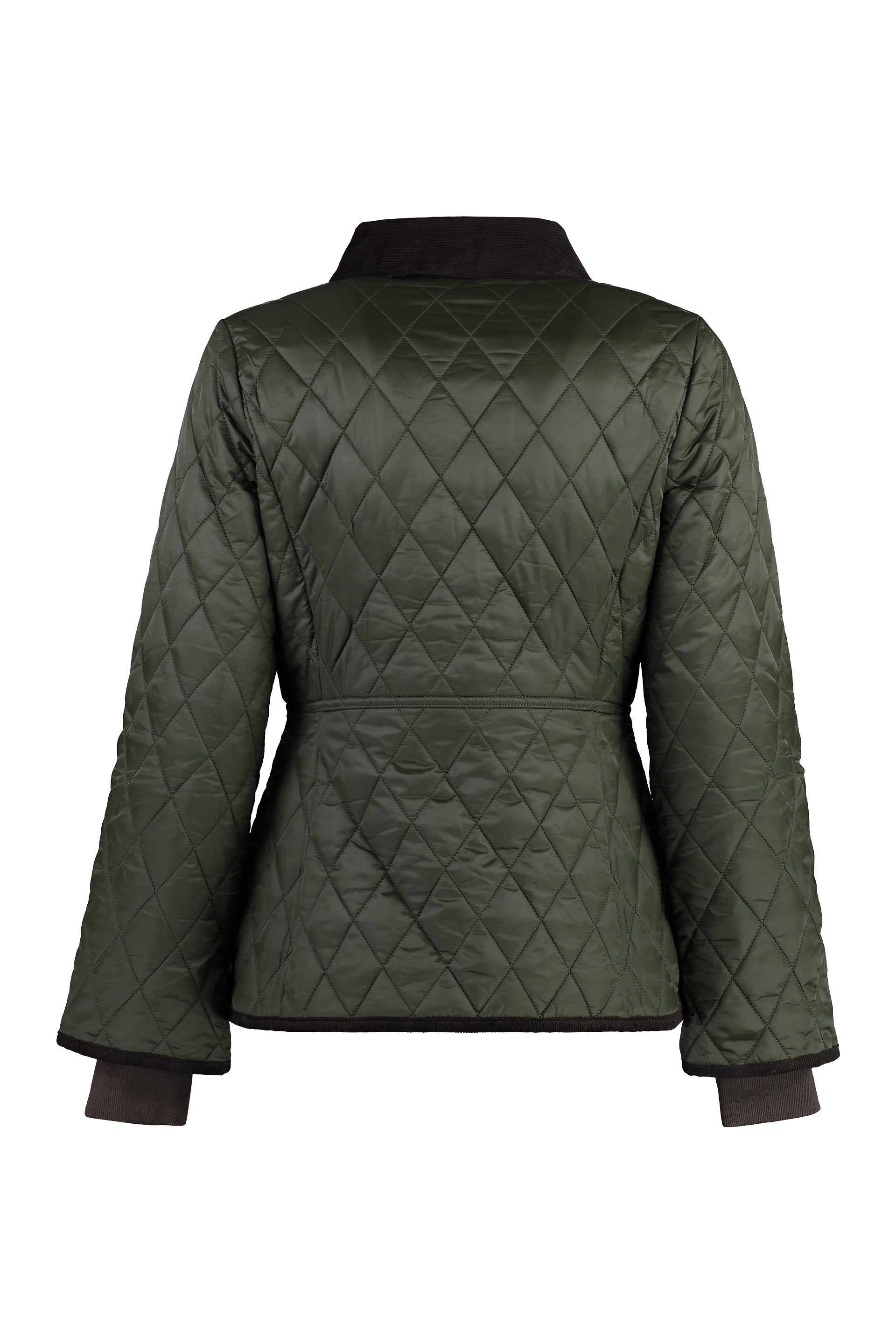 BARBOUR Quilted Jacket with Corduroy Collar for Women