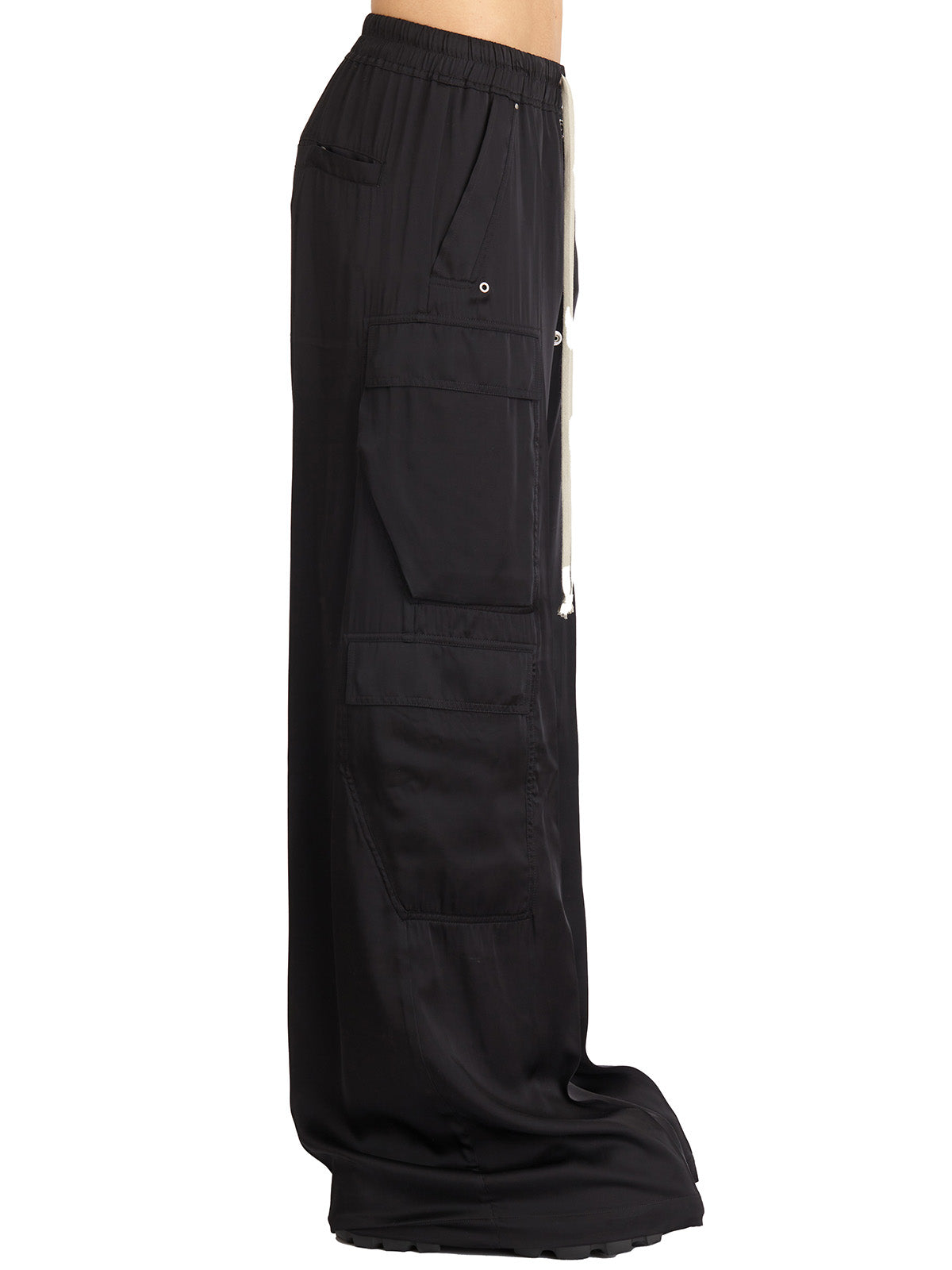 RICK OWENS Cargo Trousers with Drawstring for Men - SS25