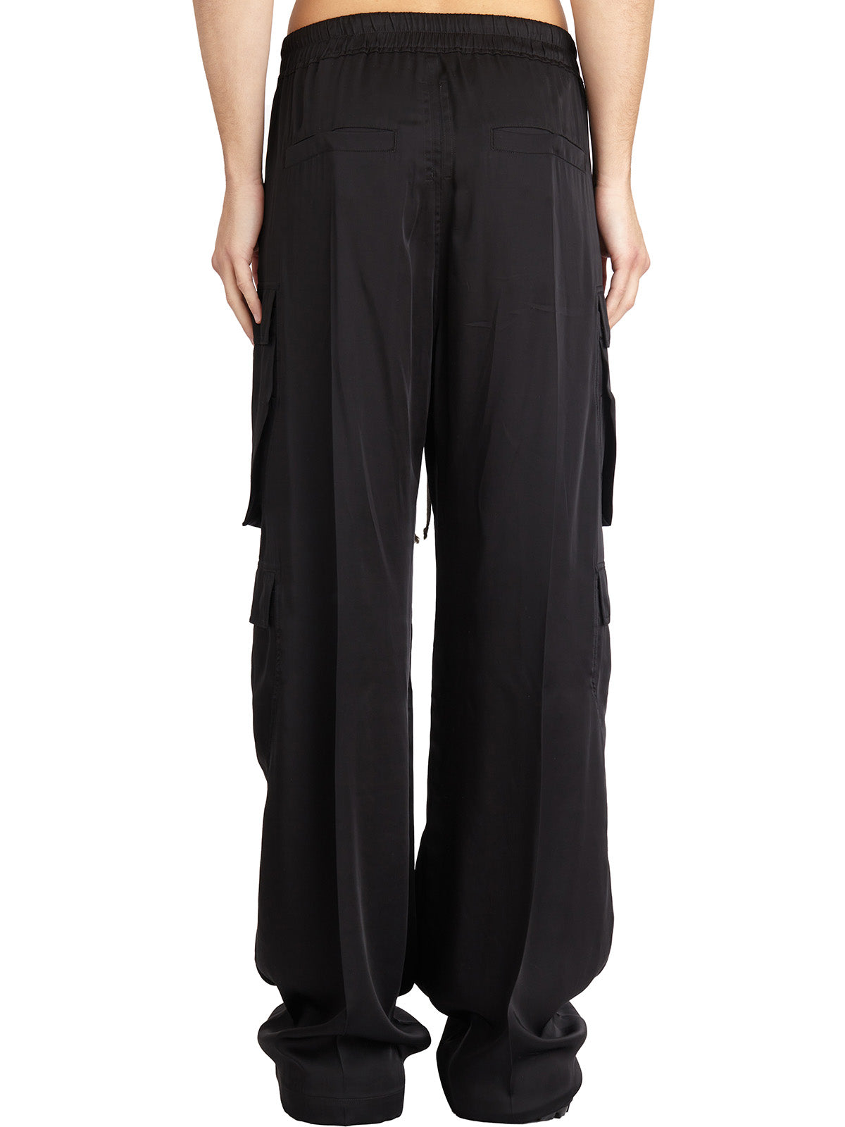 RICK OWENS Cargo Trousers with Drawstring for Men - SS25