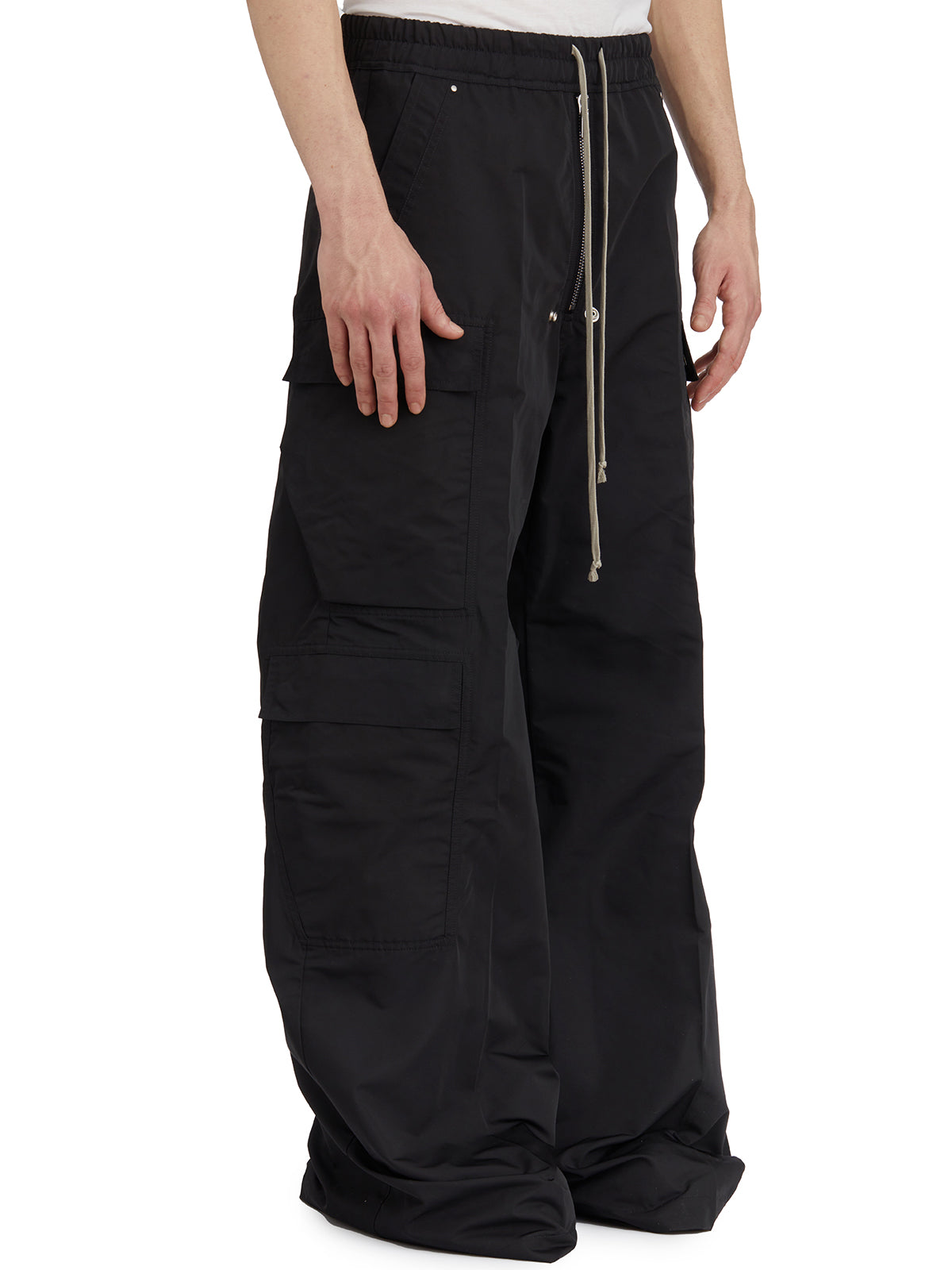 RICK OWENS Wide Leg Cargo Trousers - Size 48