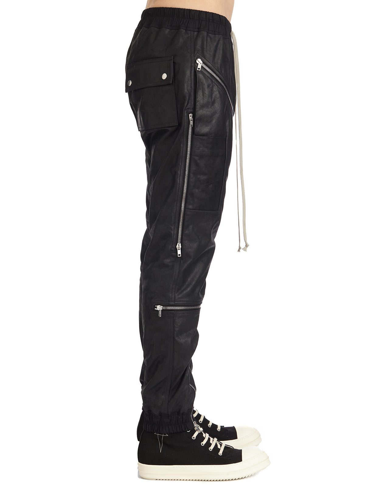 RICK OWENS Headon Joggers 48 - Stylish Leather Trousers for Men