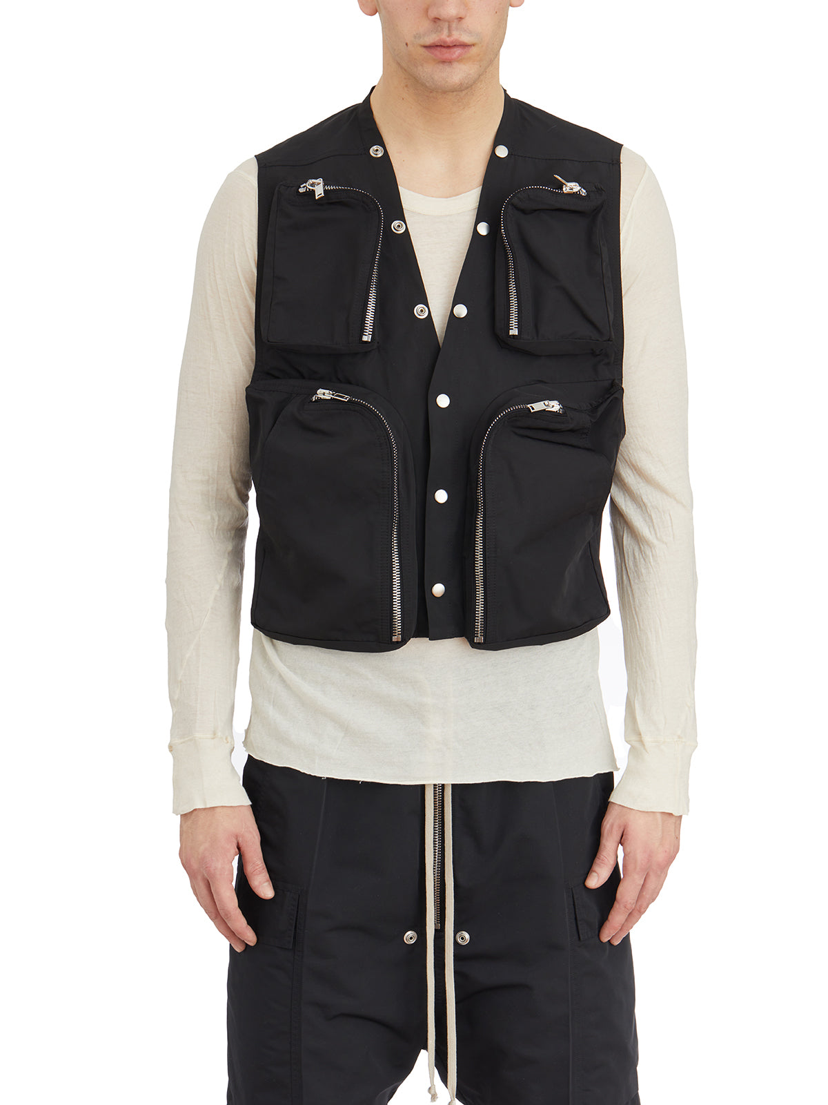 RICK OWENS Men's Cargo Vest Size 48