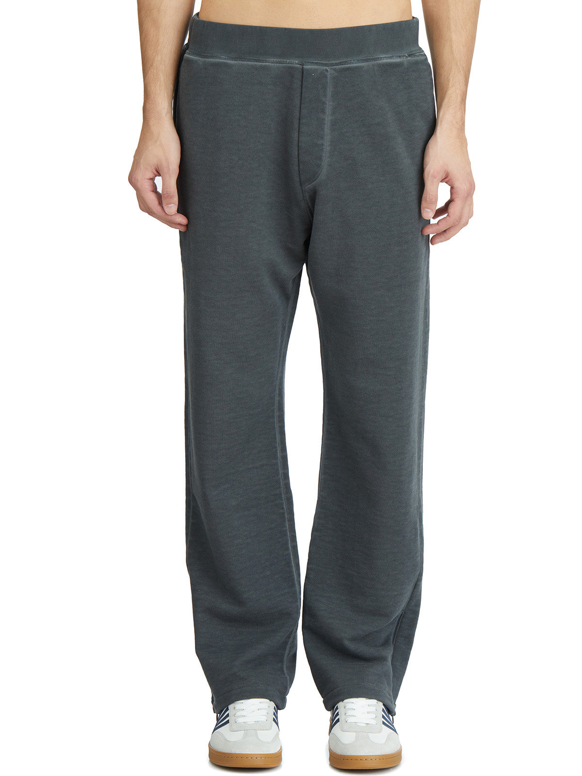 DSQUARED2 Men's Cotton Gym Pants with Side Pockets and Logo - Size M