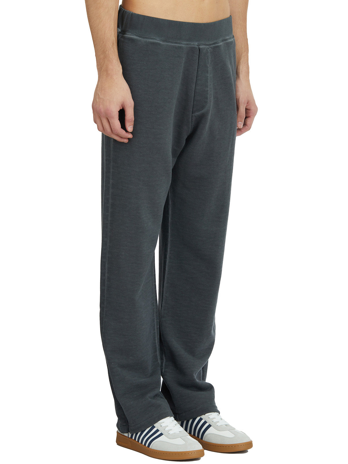 DSQUARED2 Men's Cotton Gym Pants with Side Pockets and Logo - Size M