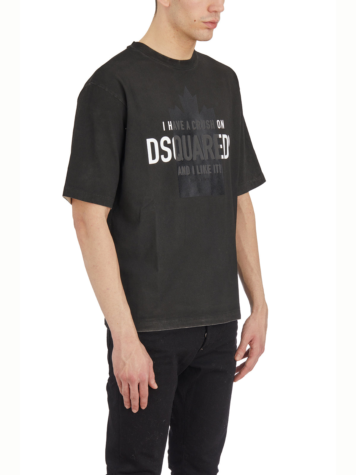 DSQUARED2 Men's Roundneck Printed Cotton T-Shirt - Size M
