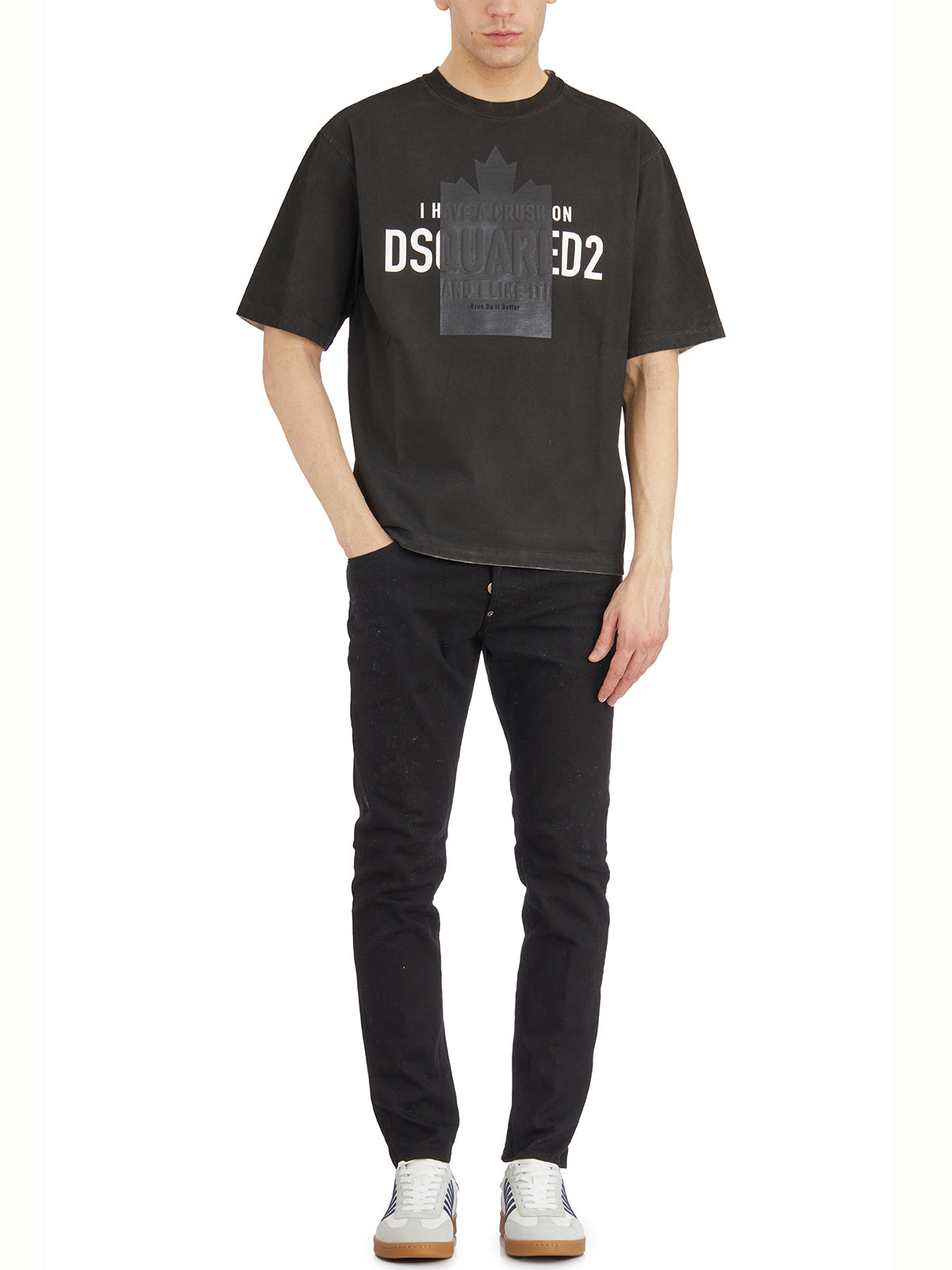 DSQUARED2 Slim Fit Denim Skater Trousers - Size 48